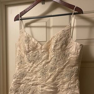 Elegant Cream Lace Dress